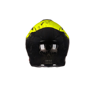 TORC T271 摩托车头盔 揭面盔 黄魔兽款 黑色 L码