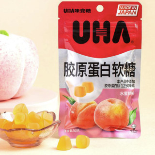 UHA 悠哈 胶原蛋白软糖 水蜜桃味 50g