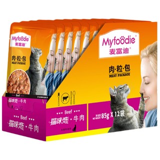 Myfoodie 麦富迪 猫零食 牛肉味肉粒包