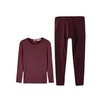 YOUR SUN 宜而爽 红品系列 男士秋衣秋裤套装 13001013131 酒红 XXXL