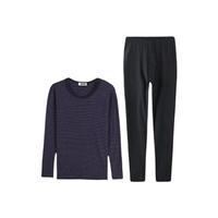 YOUR SUN 宜而爽 红品系列 男士秋衣秋裤套装 13001013131 藏青 L