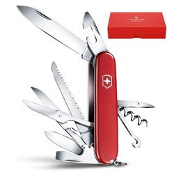 VICTORINOX 维氏 瑞士军刀 都市猎人礼盒（15种功能）红色光面1.3713