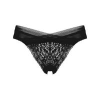 PEANOJEAN 女士蕾丝三角内裤 K115 黑色 M