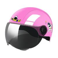 腾缘 中性骑行头盔 粉色/太空人 升级短镜遮阳款