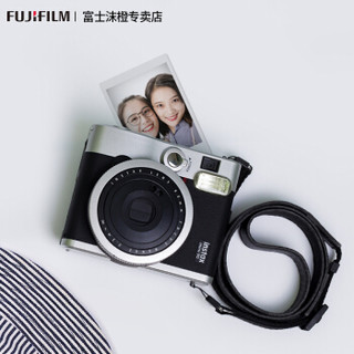 fujifilm富士instax mini90胶片相机一次成像复古款拍立得套餐含相纸 黑色 套餐五(标配+实用礼包+50张相纸)