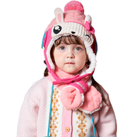 kocotree kk树 KQ21730 萌宠保暖帽 乖乖粉小兔 XL