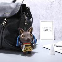 大英博物馆 埃及萌神公仔书包挂件 16.5x14cm 创意毛绒玩具 阿努比斯款