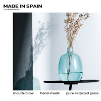 限时特惠 西班牙透明玻璃花瓶 北欧简约创意干花插花客厅装饰摆件