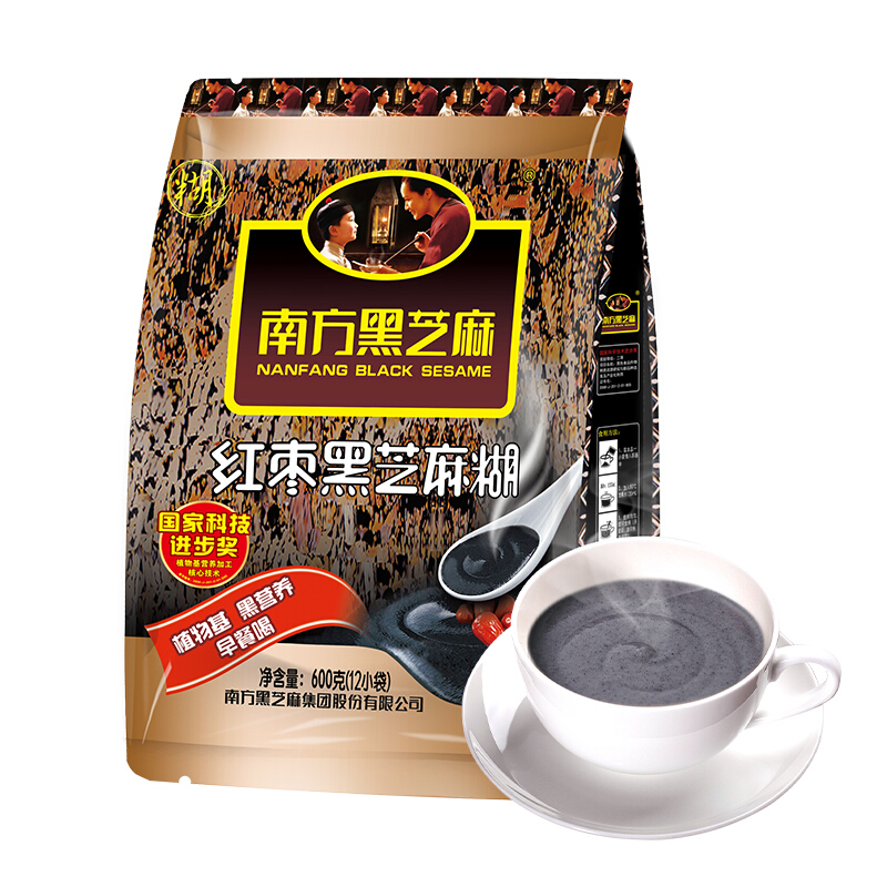 NANFANG BLACK SESAME 南方黑芝麻 红枣黑芝麻糊 600g