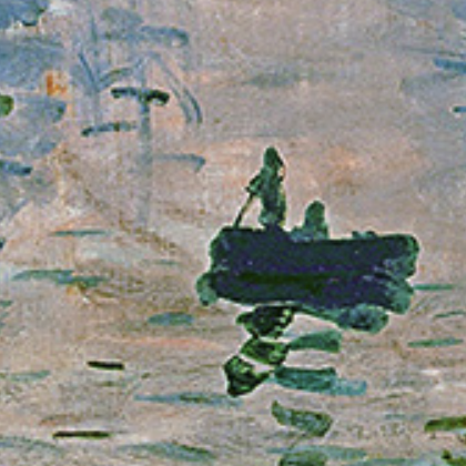 莫奈装饰画_海龙红日出印象莫奈名画70×50cm 客厅装饰画多少钱-什么值得买