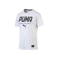 PUMA 彪马 STYLE TEC 男子运动T恤 593029-02 白色 M