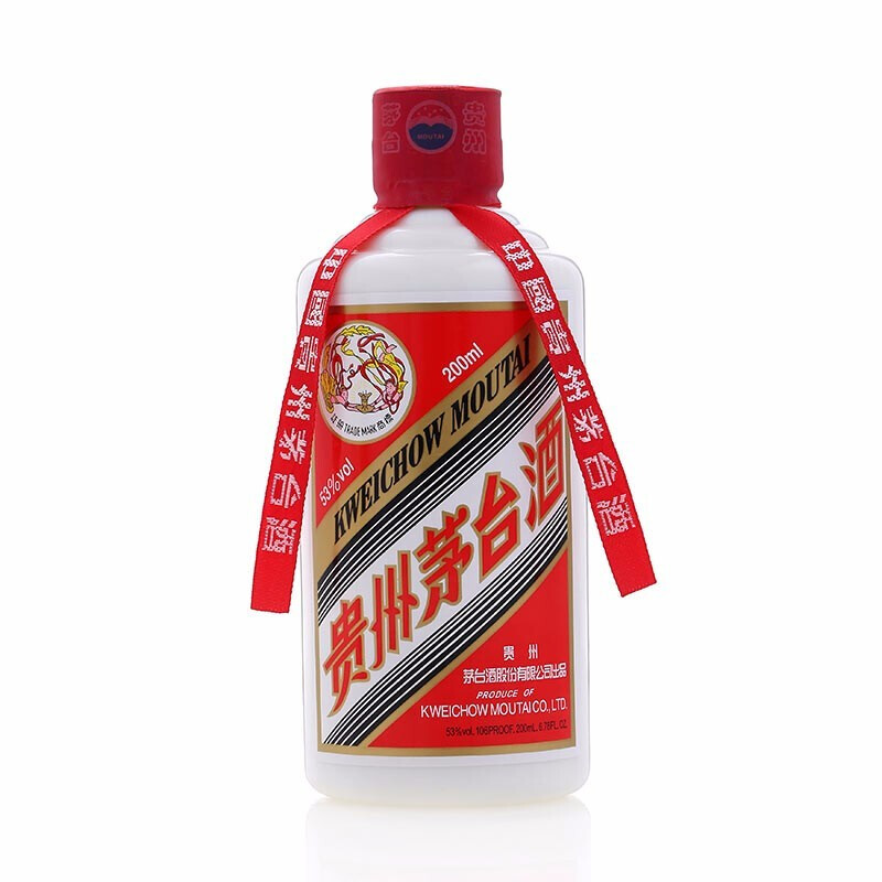 飞天茅台 2021年 53%vol 酱香型白酒 200ml 单瓶装