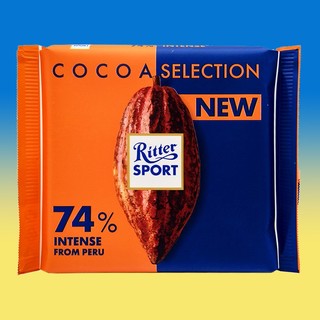 Ritter SPORT 瑞特斯波德 74%浓醇黑巧克力 100g