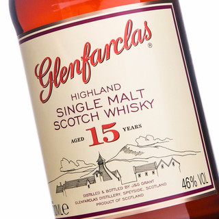 glenfarclas 格兰花格 15年 苏格兰 单一麦芽威士忌 46%vol 700ml 单瓶装