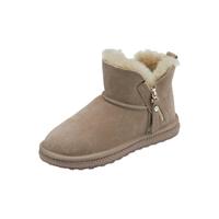 C.BANNER 千百度 女士短筒雪地靴 A21709801B 粉色 34