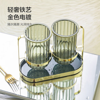 舍里 北欧筷子筒家用厨房筷子架筷勺置物架餐具收纳盒筷桶筷笼ins风