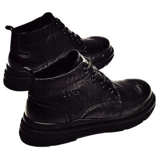 JEEP 吉普 美式工装系列 男士中帮工装靴 A/P214M08232-E10.28 黑色 41