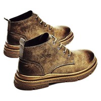 JEEP 吉普 美式工装系列 男士中帮工装靴 A/P214M08232-E10.28 卡其 43