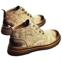 JEEP 吉普 美式工装系列 男士中帮工装靴 A/P214M08232-E10.28 棕色 42