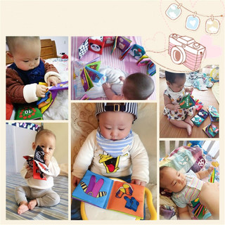 婴儿早教布书6-12个月宝宝启蒙玩具书籍3d撕不烂立体可咬
