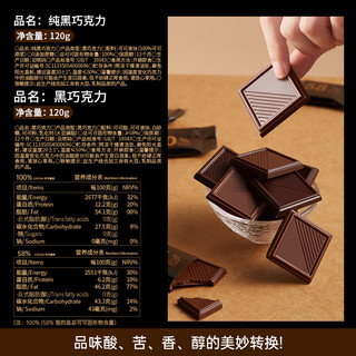 每日纯黑巧克力100%纯可可脂俄罗斯风味巧克力散装无糖精零食盒装 58%可可-甜苦适中【推荐】拍2发5