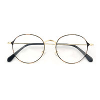 HAN 汉 HN41021 玳瑁金色金属眼镜框+1.60折射率 非球面防蓝光镜片