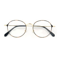 HAN 汉 HN41021 玳瑁金色金属眼镜框+1.56折射率 非球面防蓝光镜片