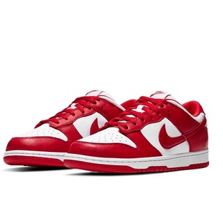 NIKE 耐克 Dunk Low 中性休闲运动鞋 CU1727-100 白红色 46