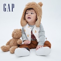 Gap 盖璞 婴儿两面穿印花针织背心