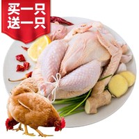 圣德利 三黄鸡冷鲜整只冷冻鸡肉生鲜土鸡 1只装（单只750-850g左右）