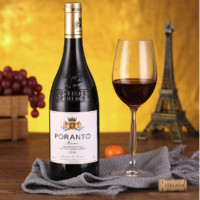PORANTO 柏兰图 法国进口红酒14度 750ml*6瓶