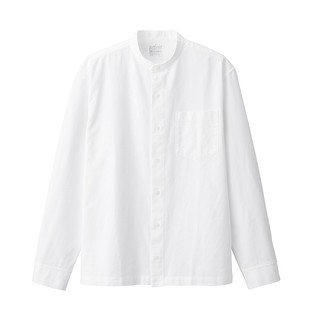 MUJI 無印良品 男士长袖衬衫 ACA04C1A 白色 XXL