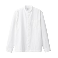 MUJI 無印良品 男士长袖衬衫 ACA04C1A 白色 XS