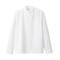 MUJI 無印良品 无印良品 MUJI 男式 水洗 牛津 立领衬衫