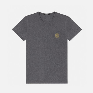 VERSACE 范思哲 男士圆领短袖T恤套装 AU10193-A232741 2件装 麻灰色 4