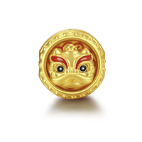 MCLON 曼卡龙 花鼓舞狮足金转运珠