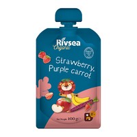 Rivsea 禾泱泱 宝宝果泥 草莓香蕉苹果紫胡萝卜味 100g