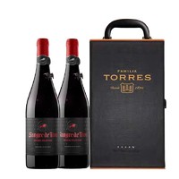 TORRES 桃乐丝 优选公牛血 干型红葡萄酒 2瓶*750ml套装 礼盒装