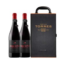 TORRES 桃乐丝 公牛血 优选 干红葡萄酒 750ml*2瓶 礼盒装