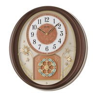 SEIKO 精工 Melodies in Motion Wood-Tone Wall Clock