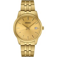 SEIKO 精工 Men's Essential Gold-Tone Stainless Steel Bracelet Watch 40mm