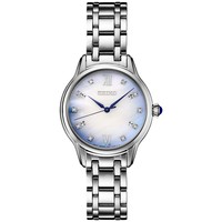 SEIKO 精工 Women's Diamond (1/10 ct. t.w.) 140th Anniversary Limited Edition Stainless Steel Bracelet Watch 30mm