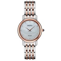 SEIKO 精工 Women's Diamond-Accent Two-Tone Stainless Steel Bracelet Watch 29.5mm, Created for Macy's