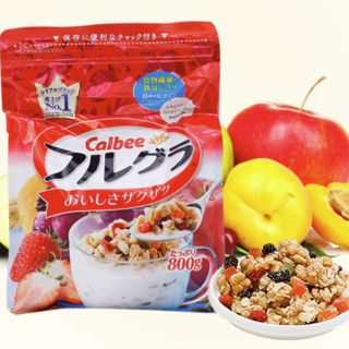 Calbee 卡乐比 水果颗粒果仁谷物冲饮麦片 800g