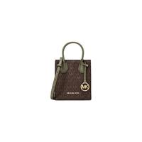 MICHAEL KORS 迈克·科尔斯 MERCER系列 女士手提包 35T1GM9C0I342 深棕/军绿色 超小号