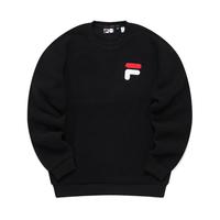 FILA 斐乐 FUSION系列 中性运动卫衣 T11U146202F-BK 黑色 S