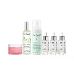 CAUDALIE 欧缇丽 葡萄精华护肤套装（洁颜慕斯/洗面奶150ml+爽肤水100ml+修护面霜50ml+甄美亮白淡斑精华液30ml*3）