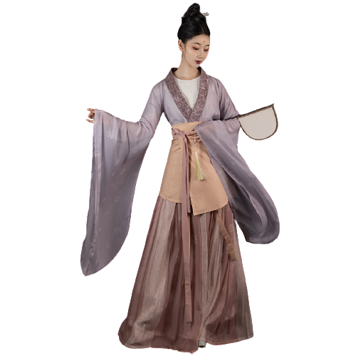 桔屿 南北朝汉服 春庭晚望 女士围裳