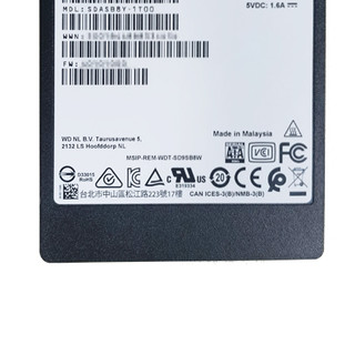 Western Digital 西部数据 SDASB8Y-1T00 工业包装版 固态硬盘 1TB (SATA3.0)