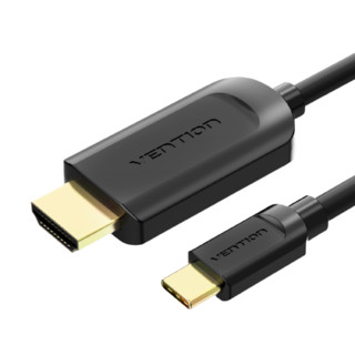 VENTION 威迅 CGU Type-C转HDMI1.4 视频线缆 1.5m 黑色